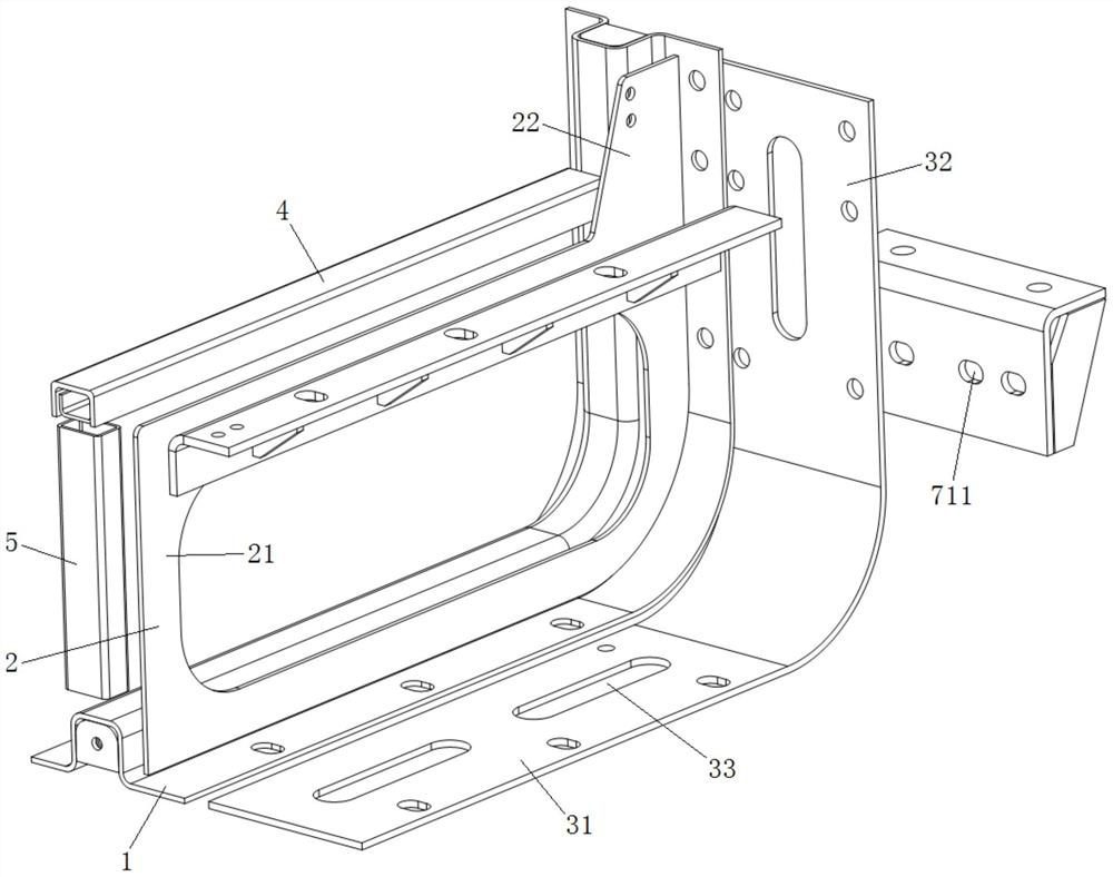 A power battery pack bracket and a power battery pack group