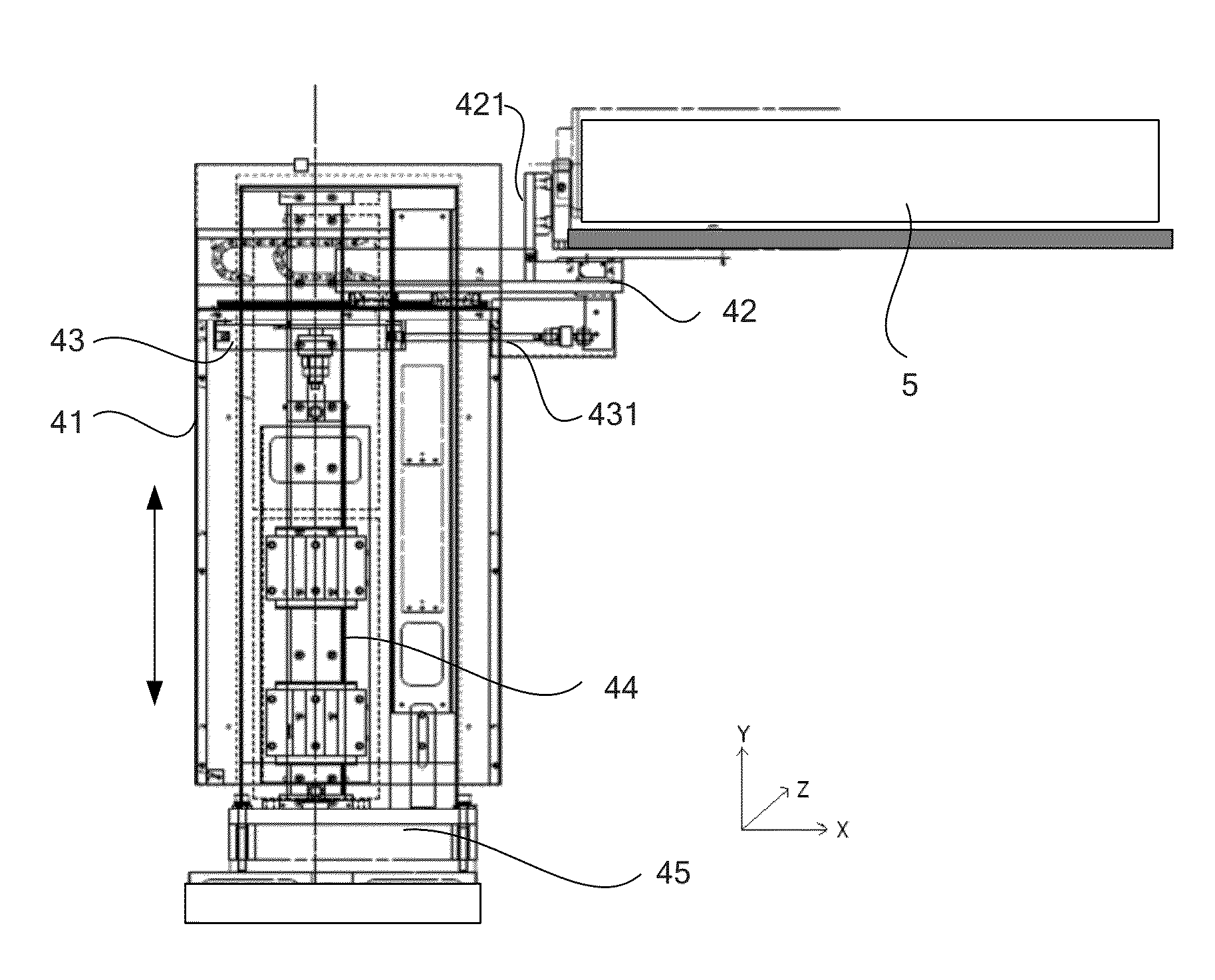 Automatic lamp replacement device and ultraviolet curing equipment