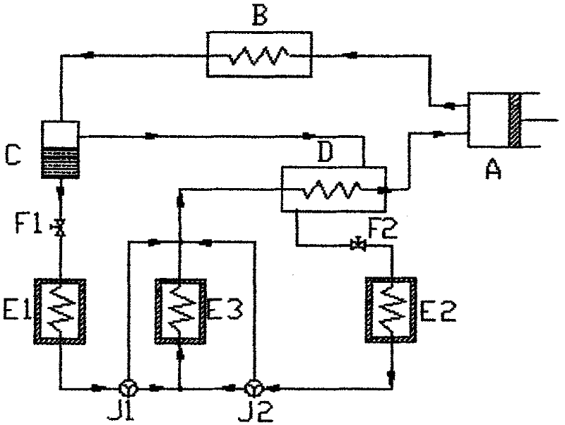 Method for preparing multi-temperature refrigerator with variable evaporation temperature