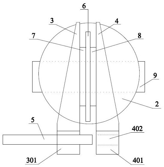 A clamping device for a metal thin plate high-temperature tensile sample and its application method