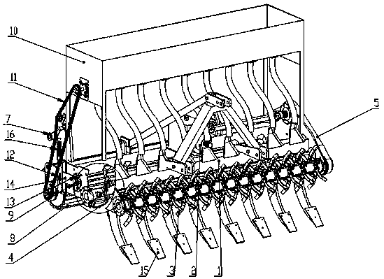 Stubble cleaning subsoiling fertilizer applying plowing combined operation machine