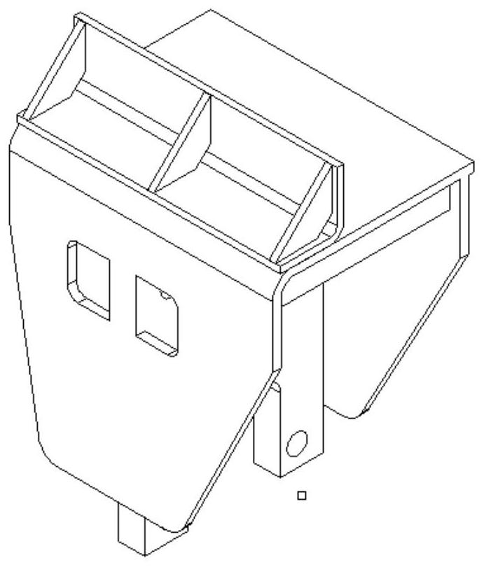 Double-thrust-rod fixing seat based on 8.1-meter full-bearing city bus