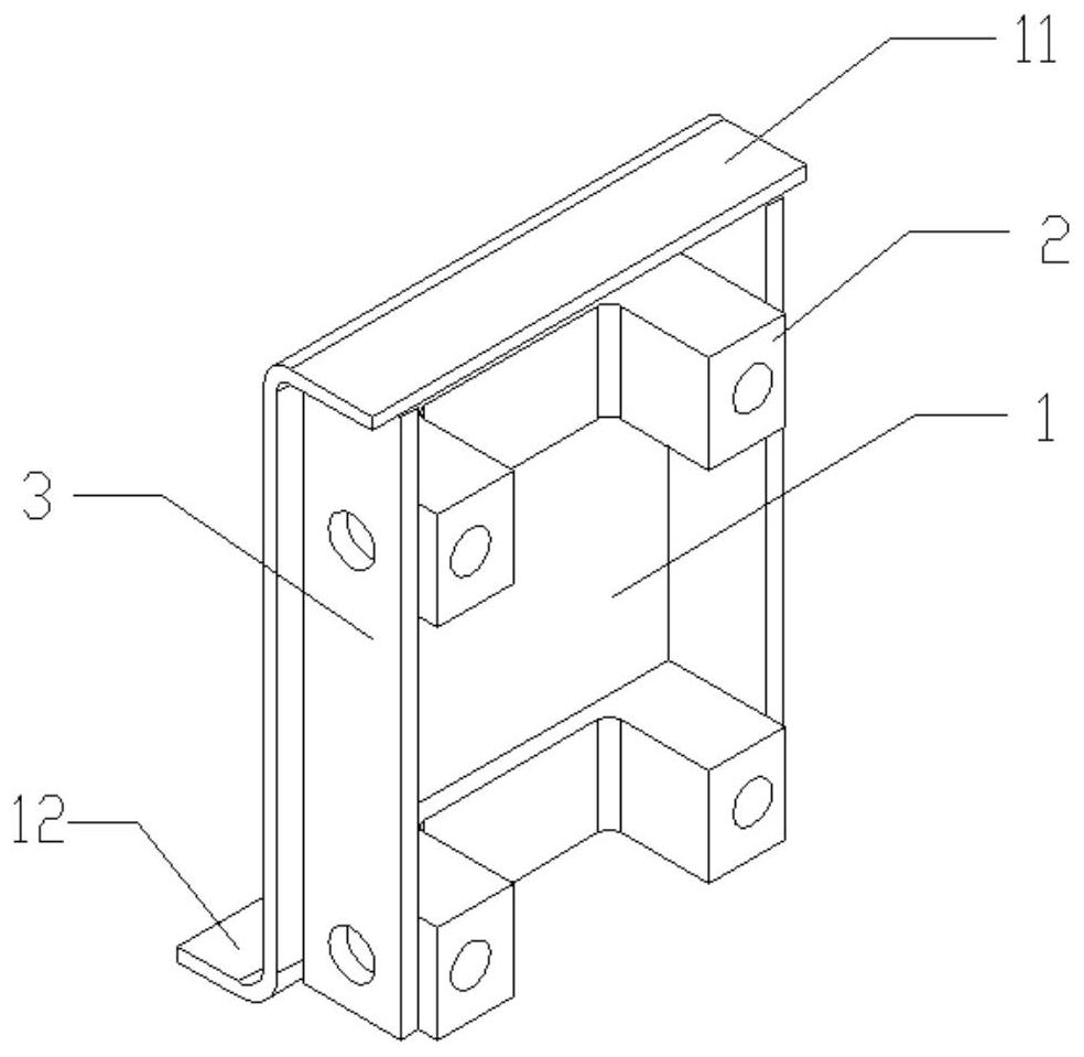 Double-thrust-rod fixing seat based on 8.1-meter full-bearing city bus