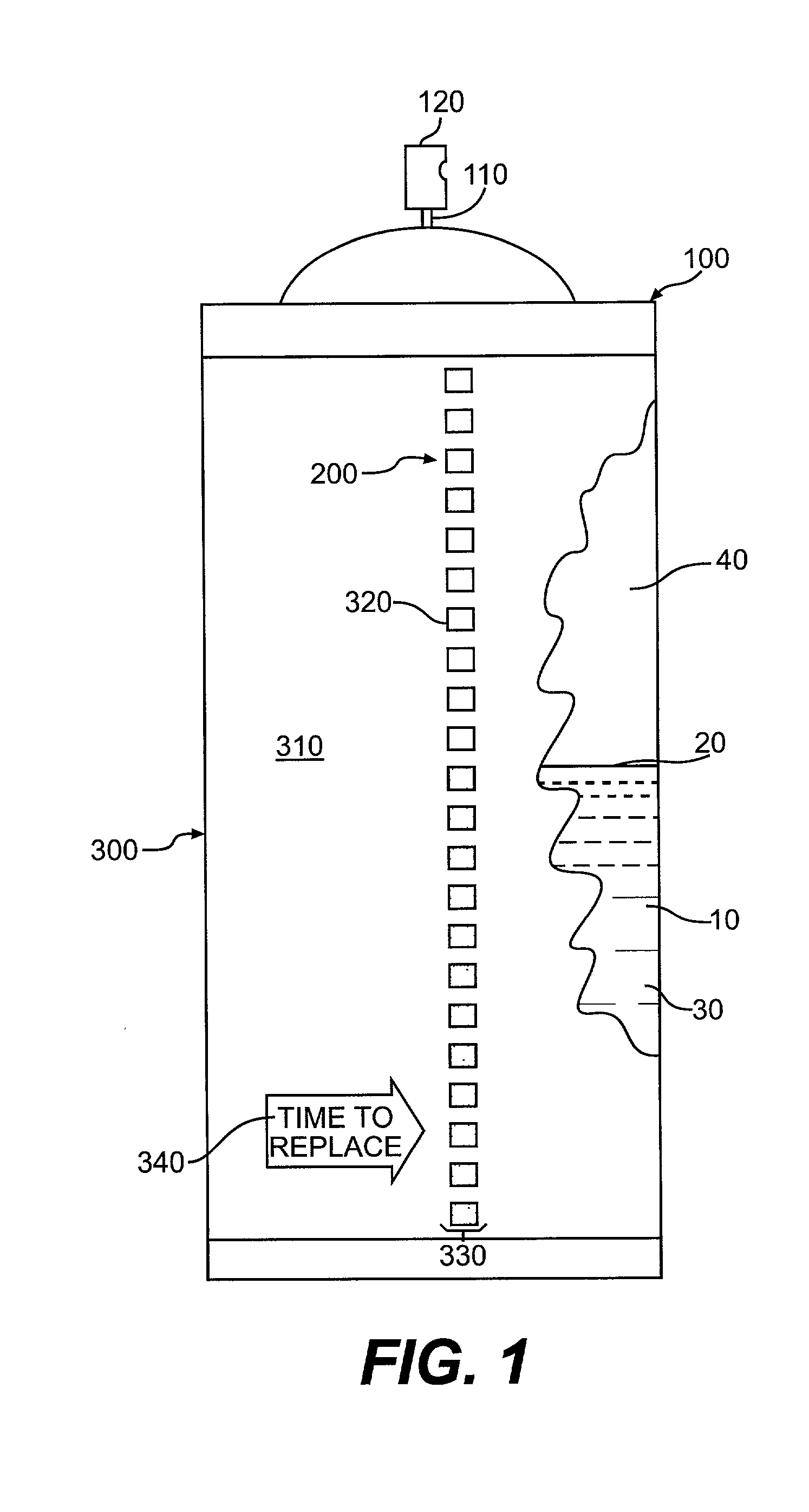 Thermochromatic indicator for an aersol container