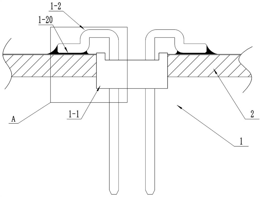 Patch double pin header and double female header for metal substrate