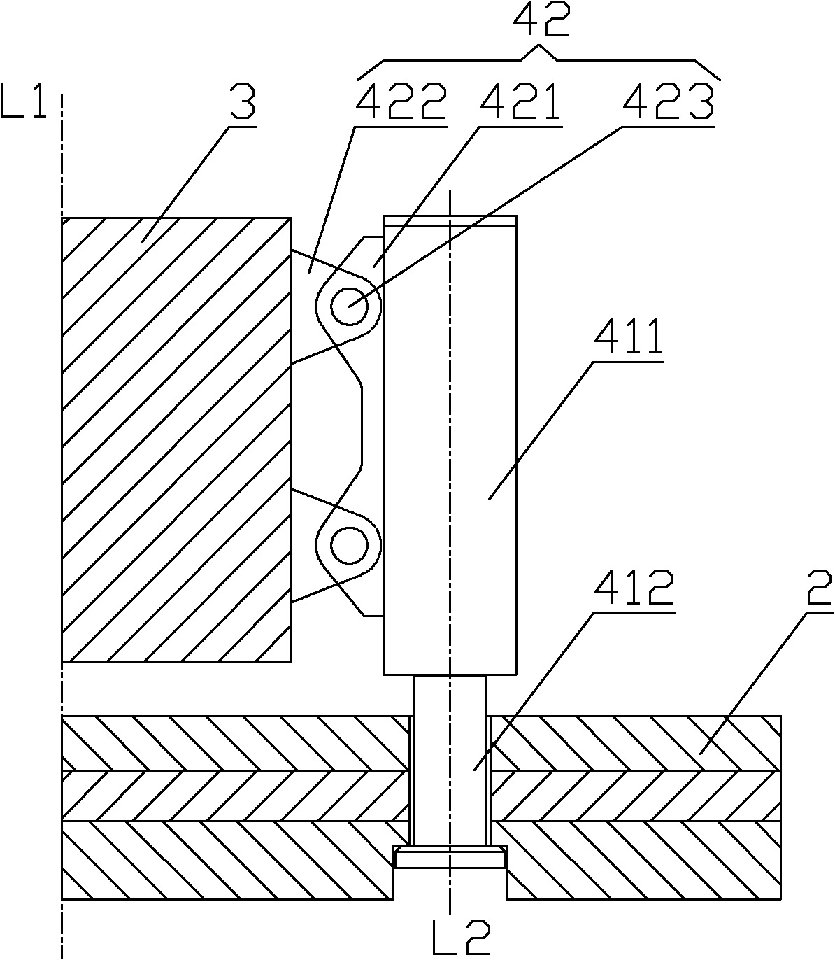 Movable crane and balance weight connecting device thereof