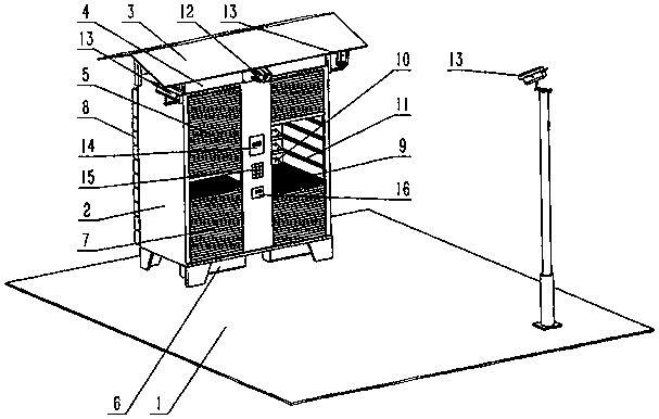 Intelligent express terminal warehousing cabinet and using method thereof