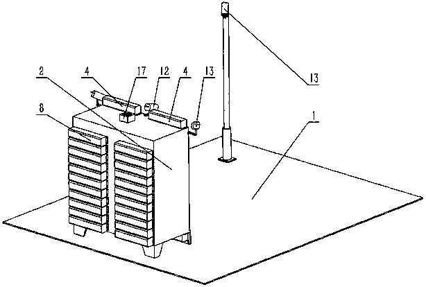 Intelligent express terminal warehousing cabinet and using method thereof