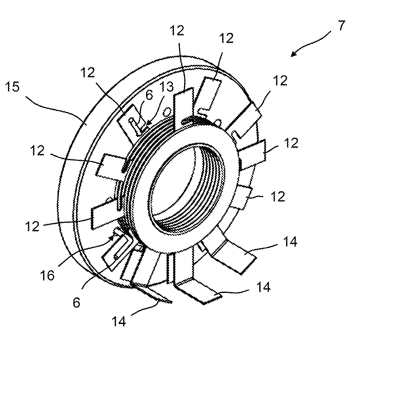 Stator for a high-temperature electric motor and electric motor