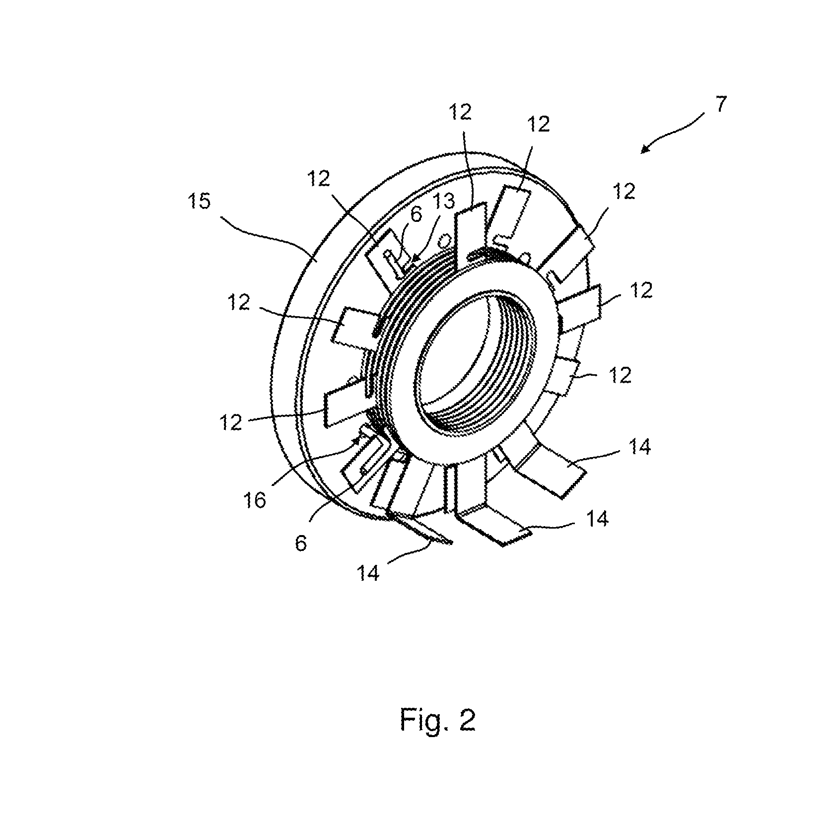 Stator for a high-temperature electric motor and electric motor