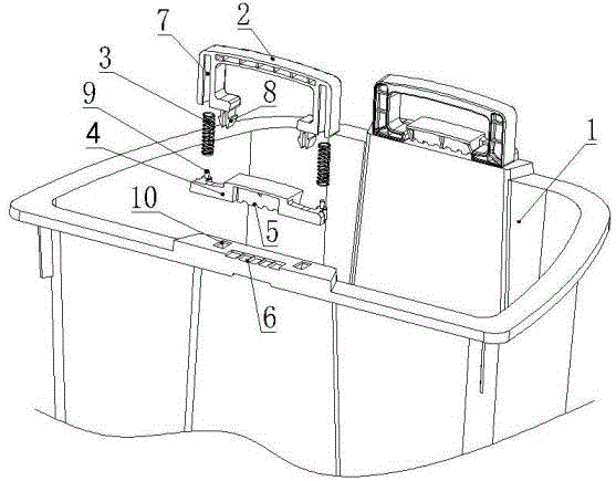 Garbage bag mouth fixing mechanism