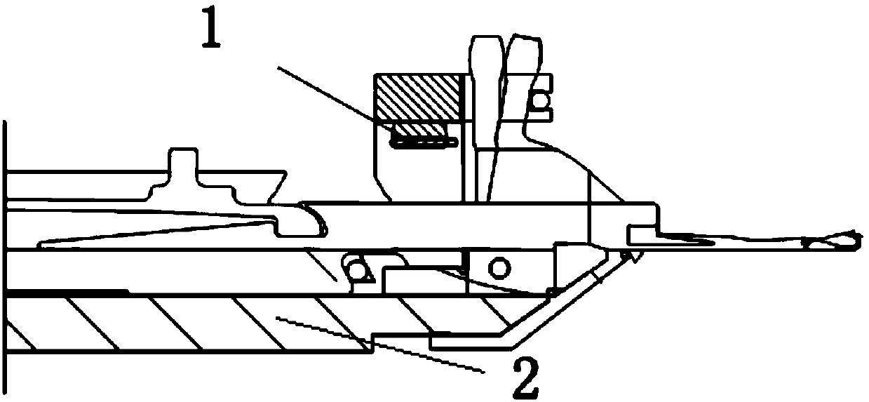 A panel type needle bed applied to a computerized flat knitting machine