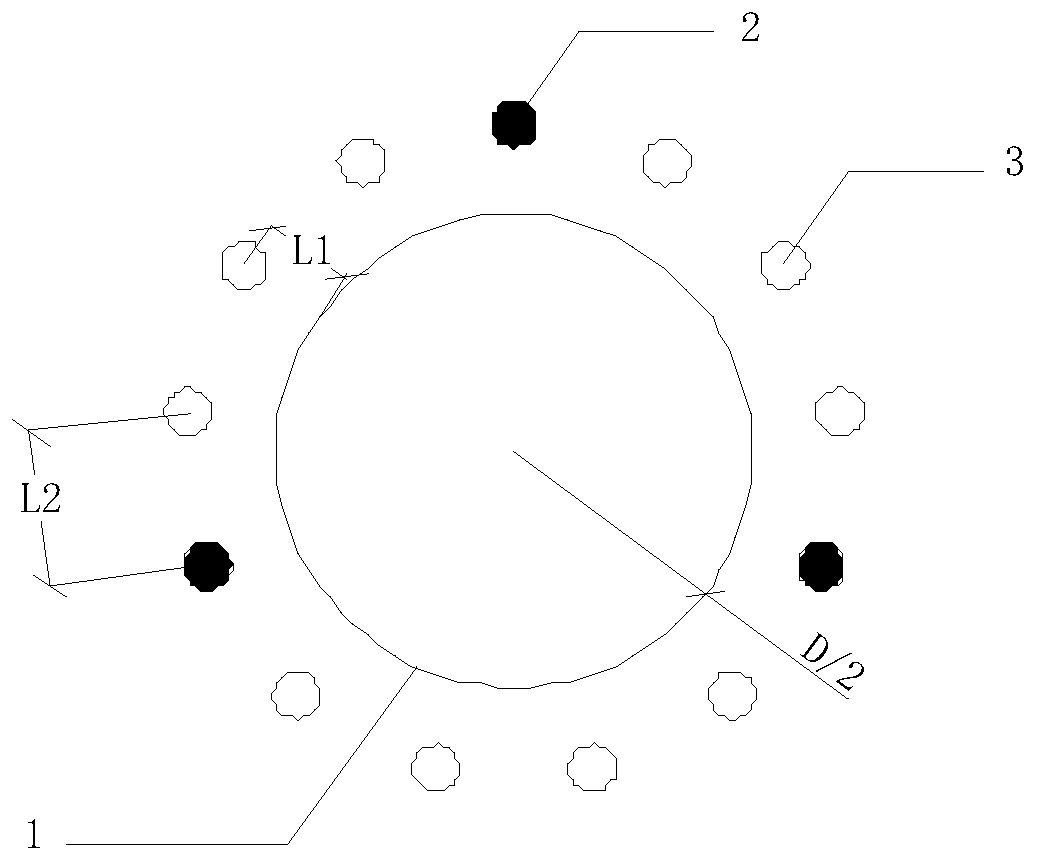 Cast-in-place pile leaking stoppage hole reinforcing method and structure