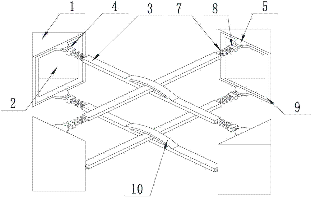 Corner protecting device for artificial board