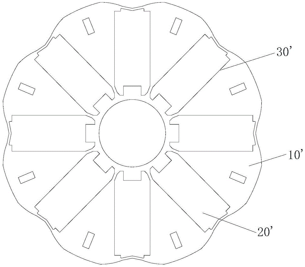 Rotor iron core and motor equipped with same