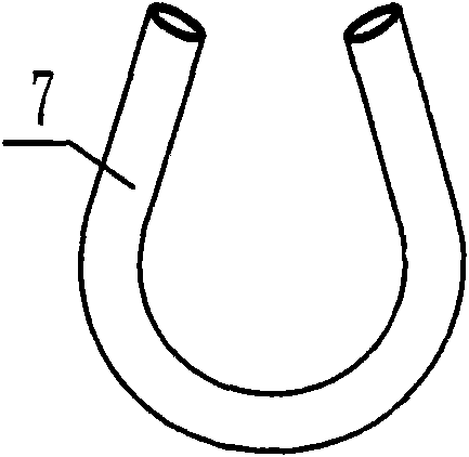 Single-ended fluorescent lamp slice pipe bending and molding device