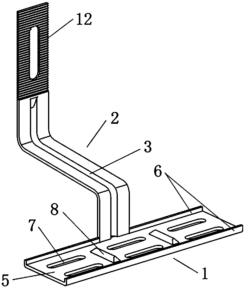 Hook for mounting solar photovoltaic module