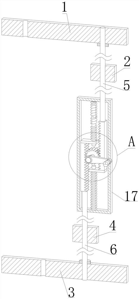 Cargo compartment door opening and closing positioning device