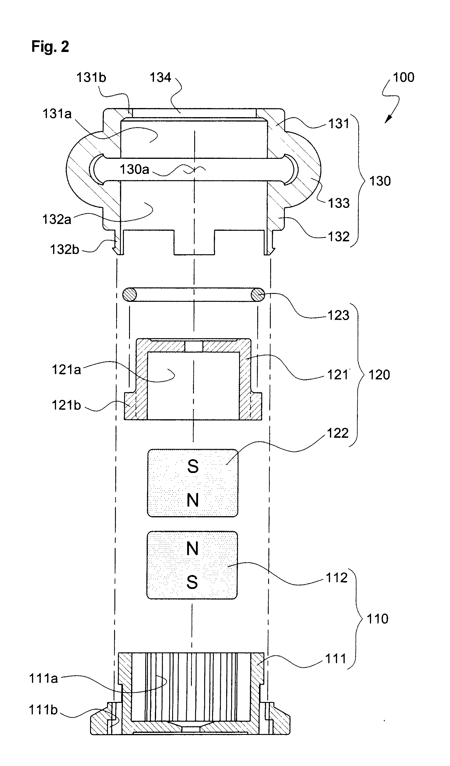 Levitation type support unit