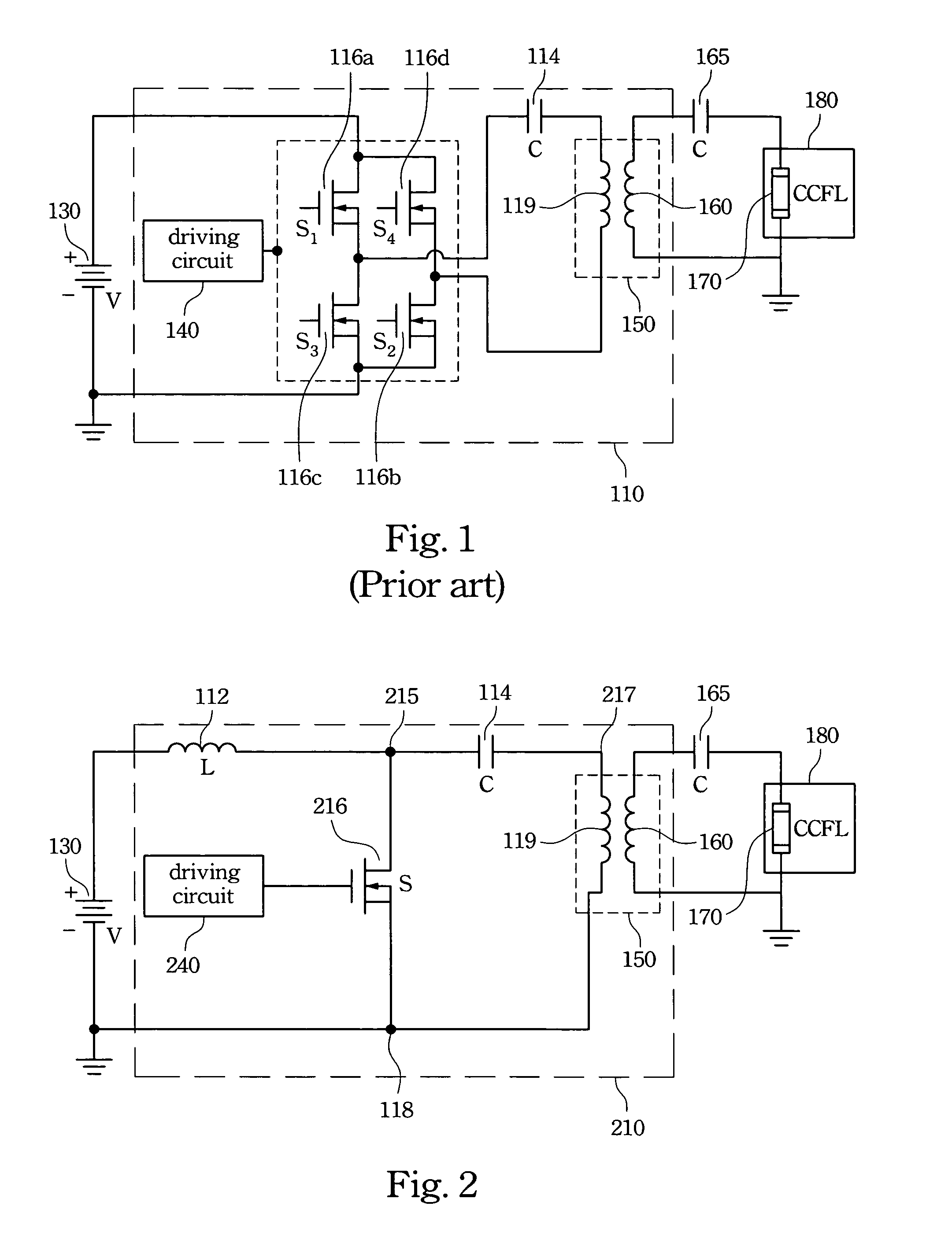 Inverter having single switching device