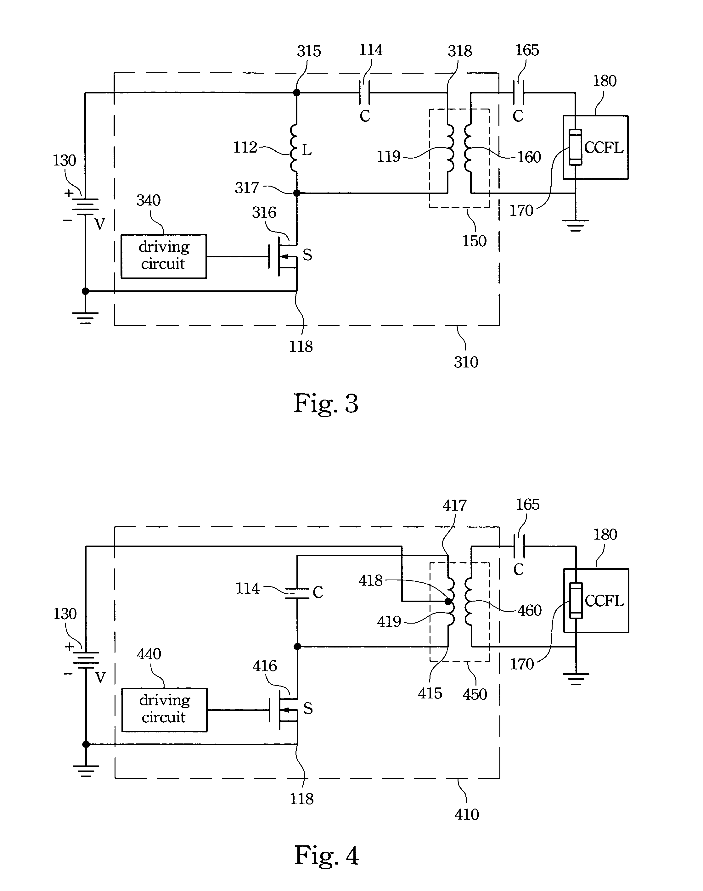 Inverter having single switching device