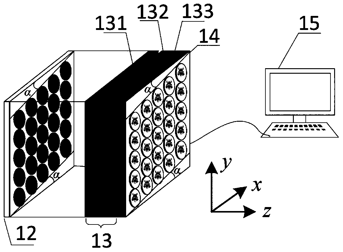 Ultra-compact snapshot type polarization spectrum imaging detection device and detection method