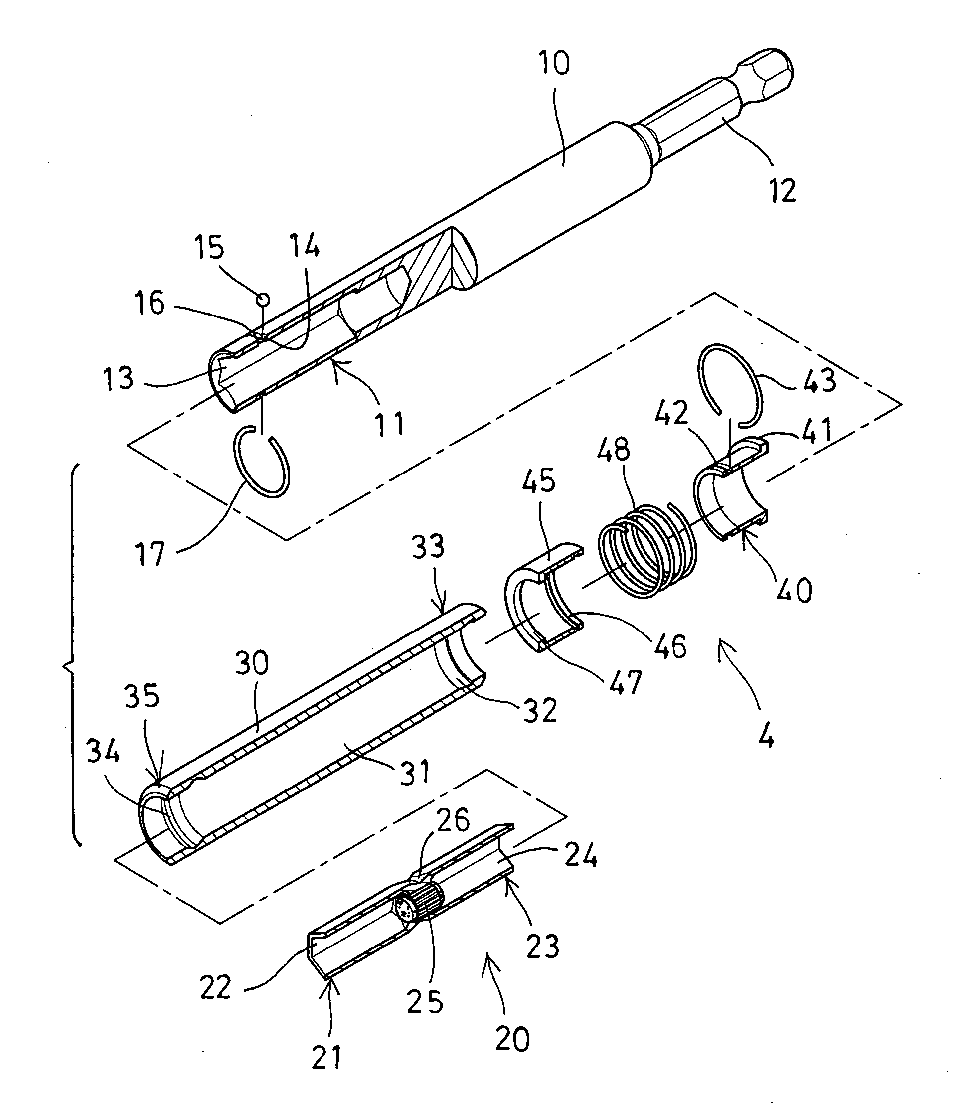 Driver tool for driving various tool members