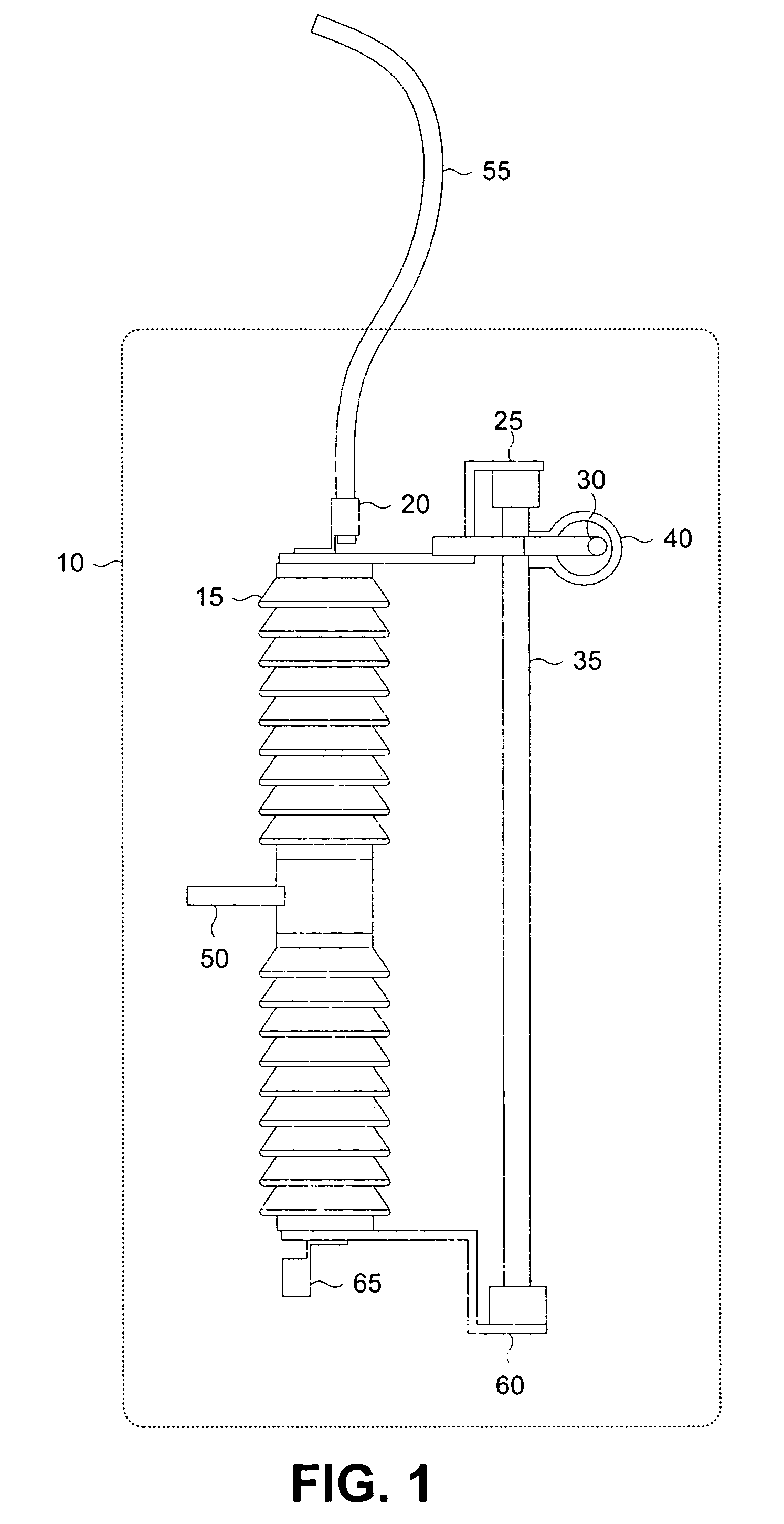 Method and apparatus for protection of wildlife from contact with power phase cutout mechanism