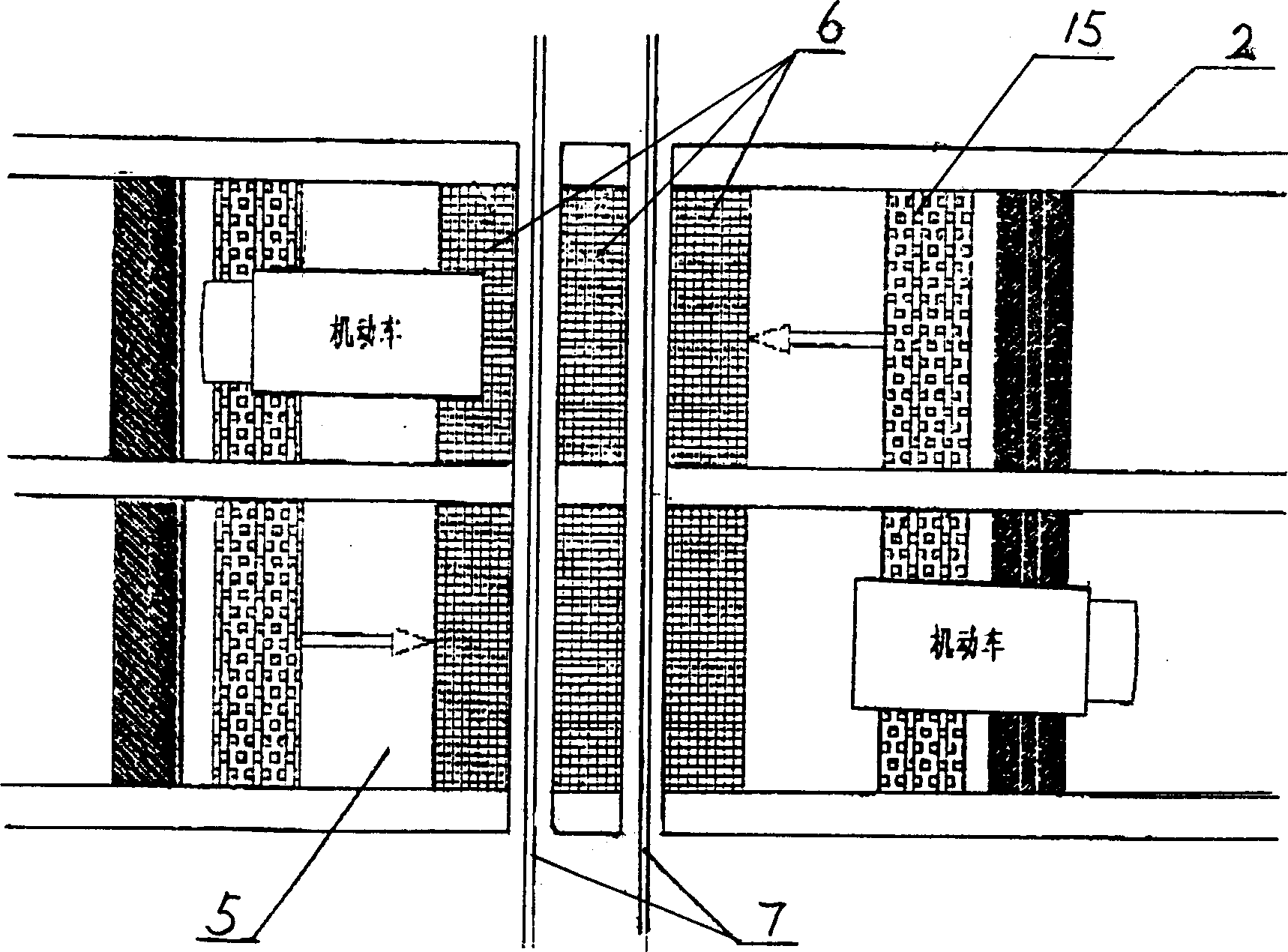 Automatic safety car-aresting and obstacle-removing system for gateman-free rail/road crossing traffic and using method thereof