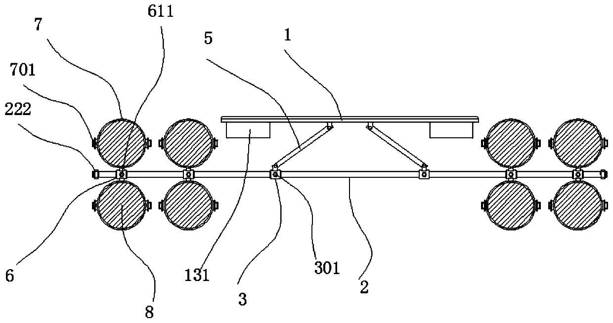 Floating mechanism of reactor