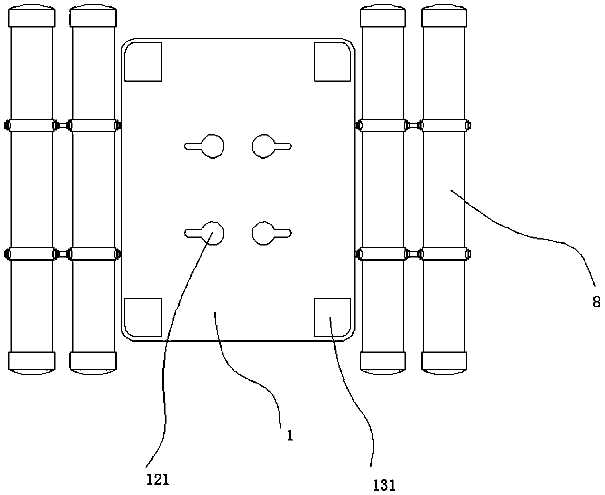 Floating mechanism of reactor