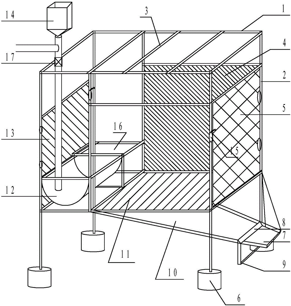 Sheep digestion and metabolism cage capable of automatic weighing