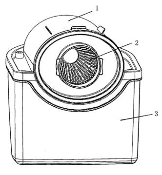 Dust collection device with simplified barrel nut structure