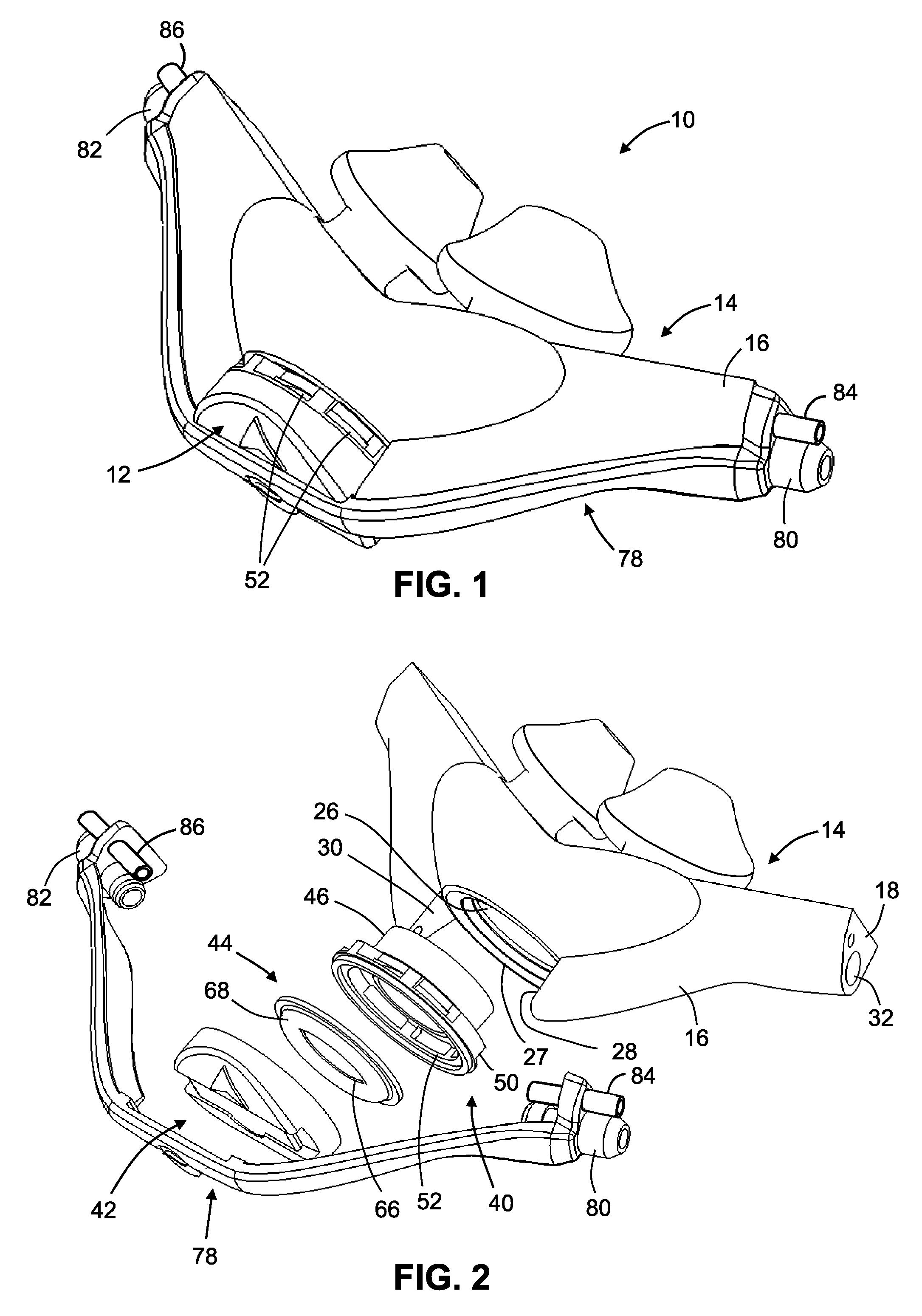 Ventilation mask with integrated piloted exhalation valve