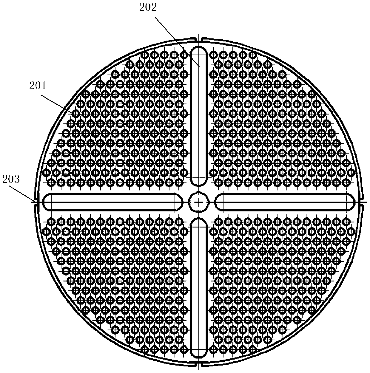 Naphthalene tank breathing valve enhanced cooling crystallization scraping device