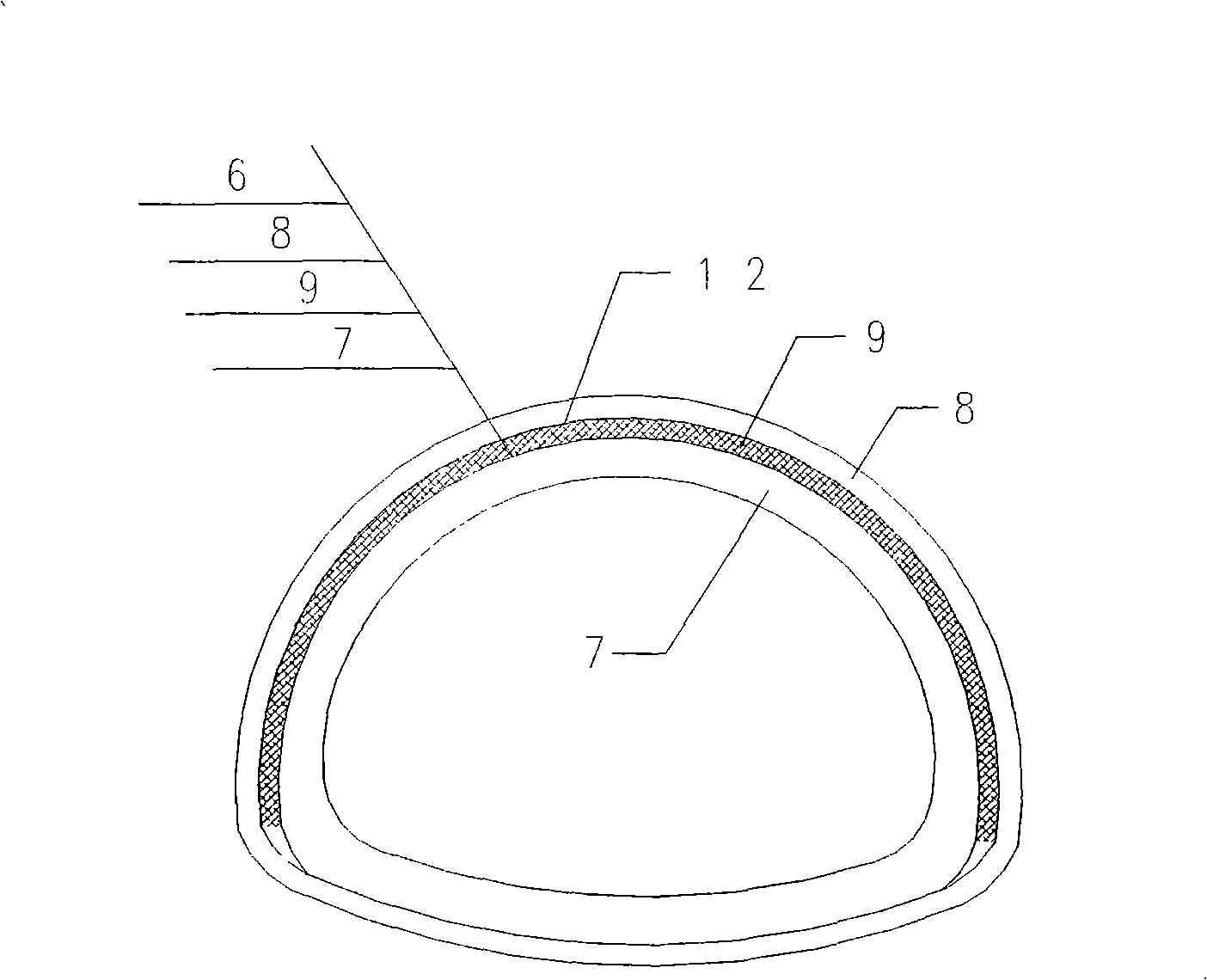 Submarine tunnel composite lining interlaminar water seepage longitudinal cross flow-proof construction method