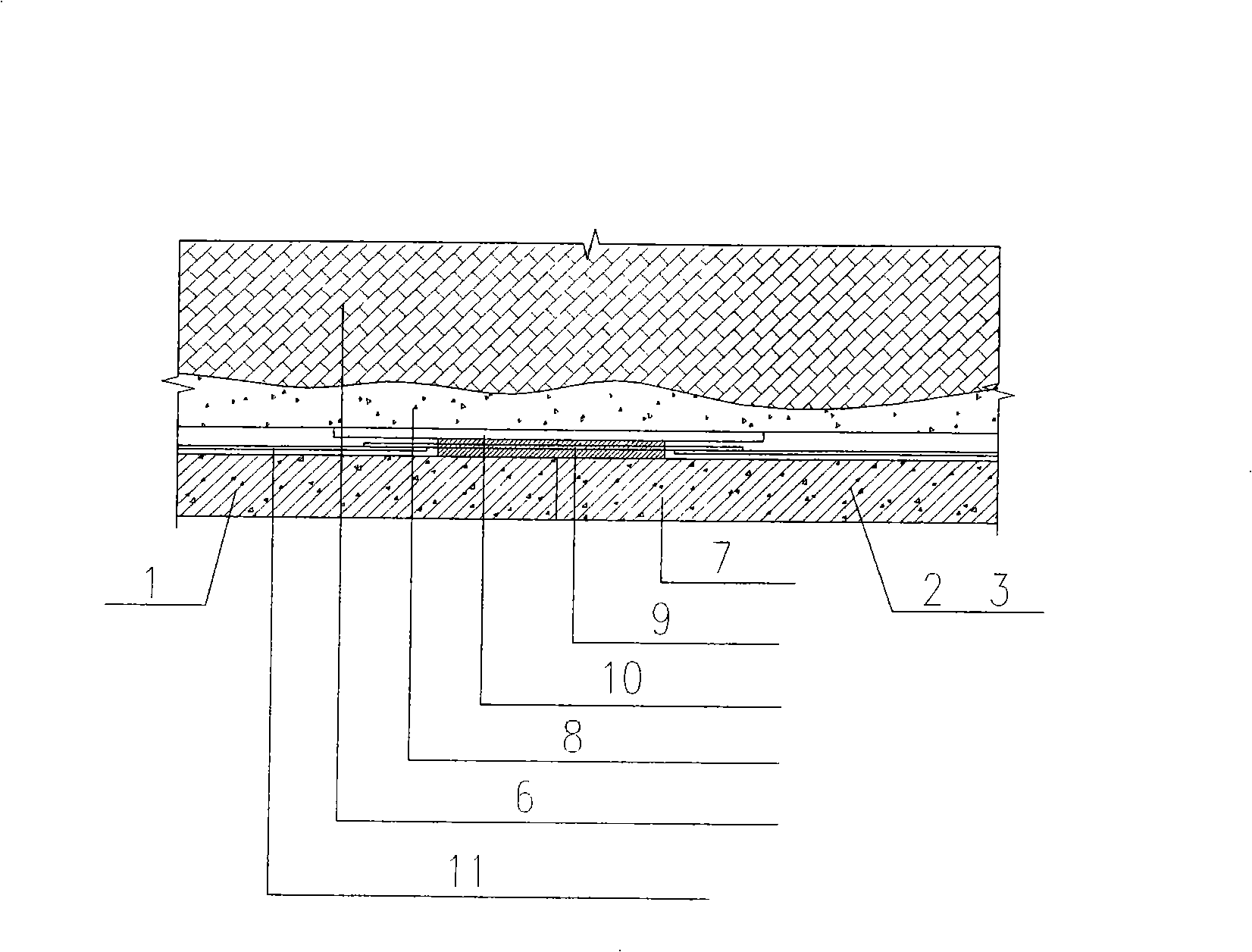 Submarine tunnel composite lining interlaminar water seepage longitudinal cross flow-proof construction method