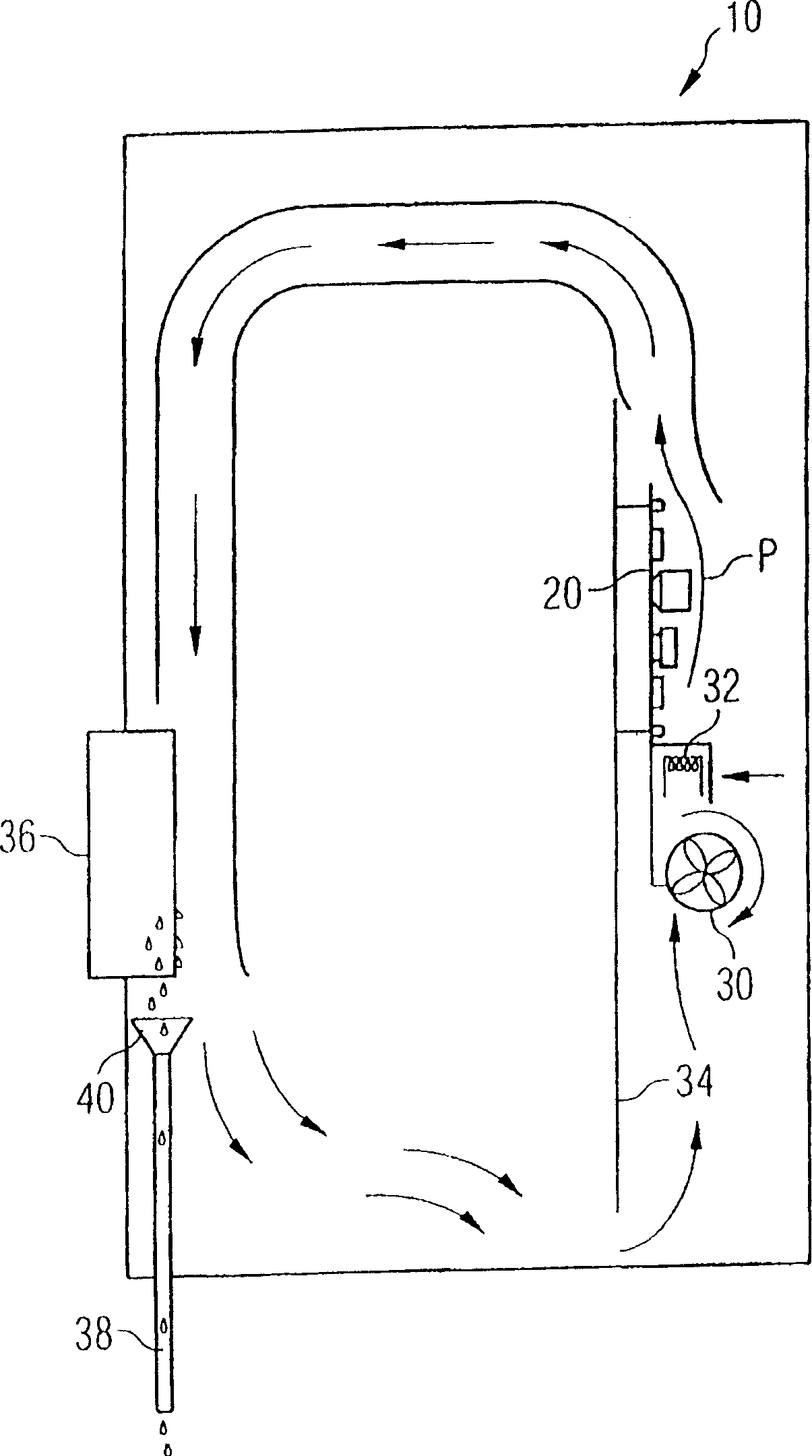 Switch cabinet for a wind turbine and method for operating wing turbine