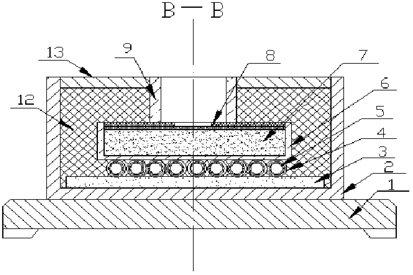 Airtight sintering device of glass tube and MEMS chip