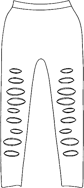 Method for opening seamless knitted underwear