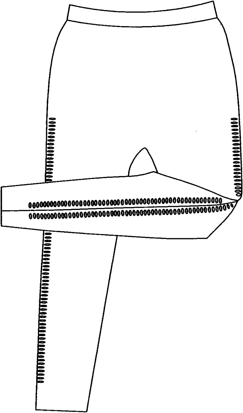 Method for opening seamless knitted underwear