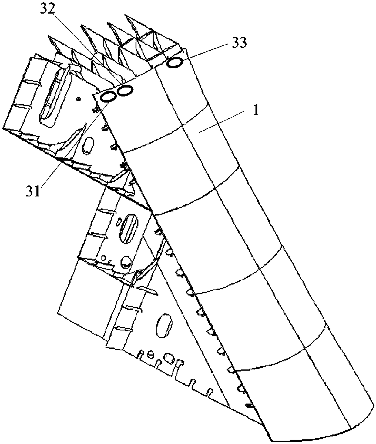 Side panel turning hoisting method