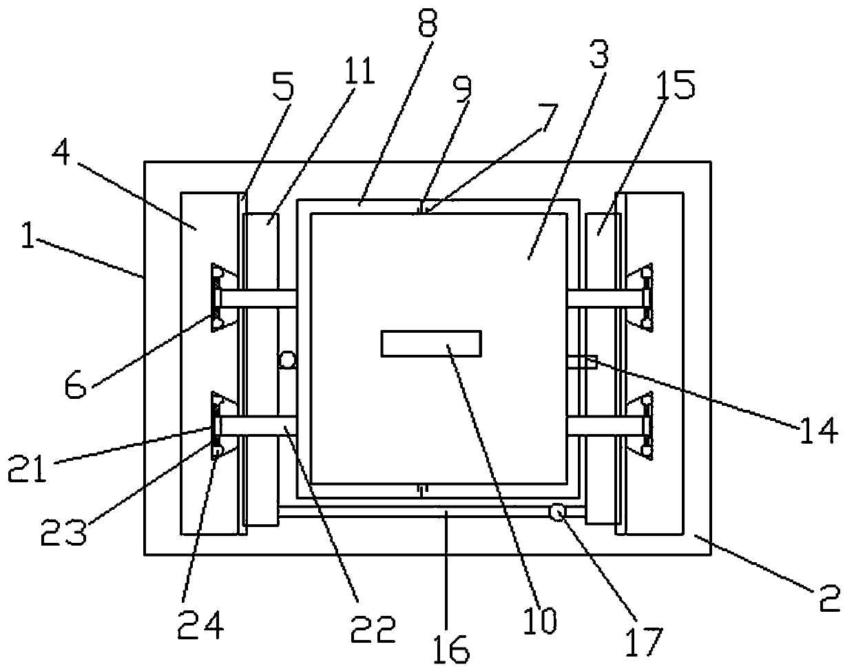 Heat dissipation device of automobile engine