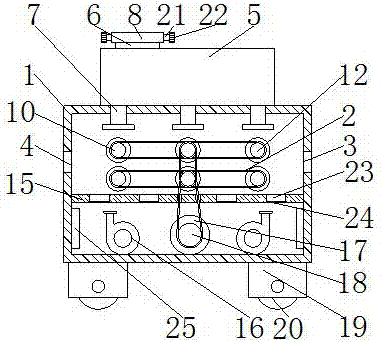 Dyeing device for textile fabric