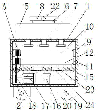 Dyeing device for textile fabric