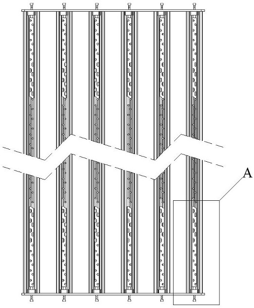 Adjustable tuyere mechanism of glass tempering furnace