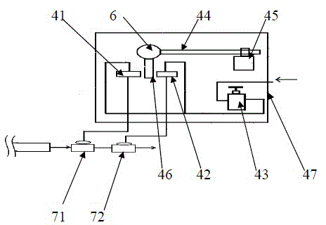 Pneumatic double-storage-tank drainage controller