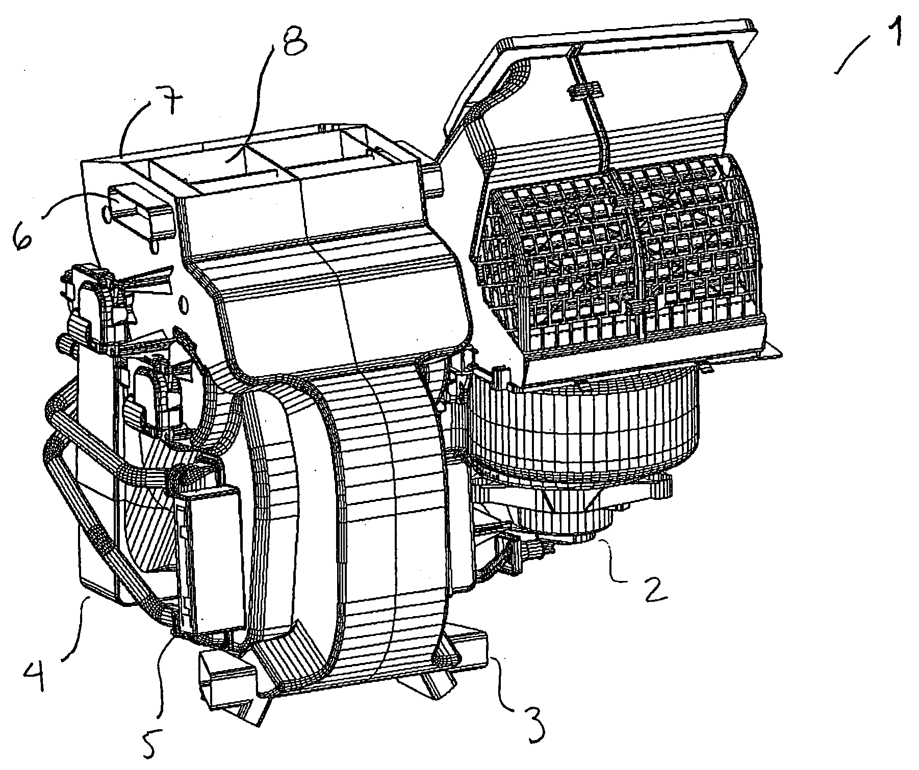 Air control door with integrated stratification feature