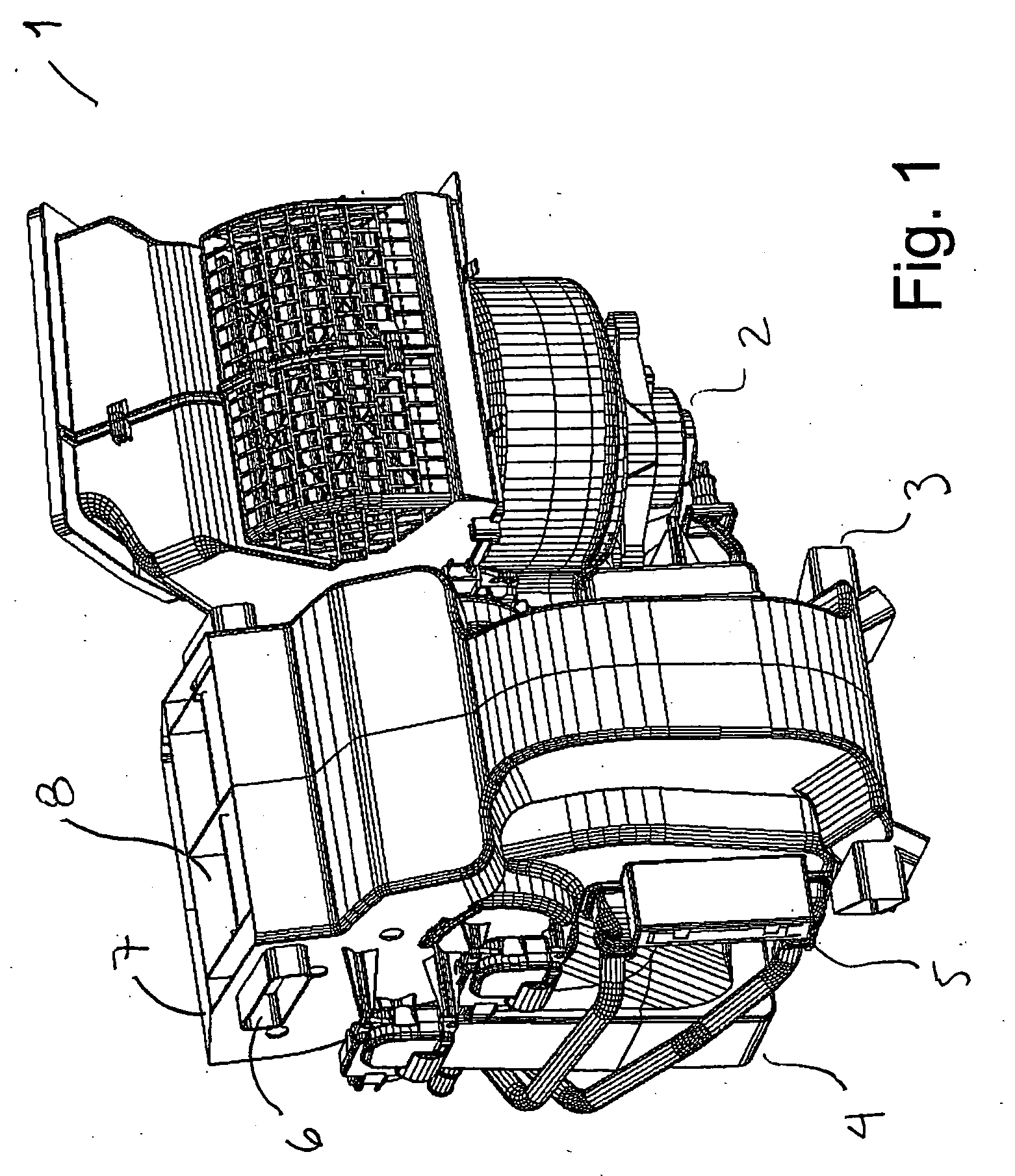 Air control door with integrated stratification feature