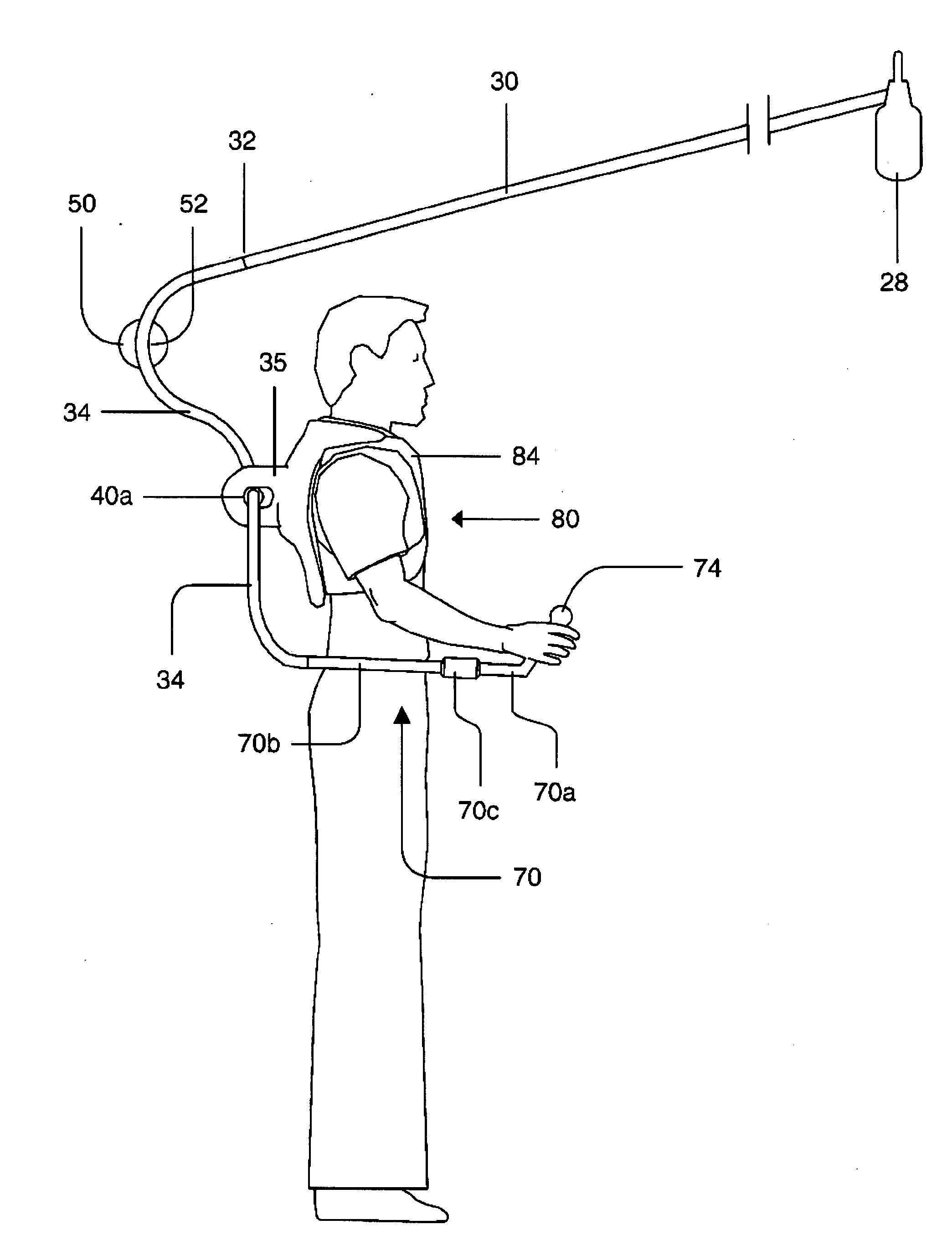 Ergonomic Support and Control Harness for Boom Pole Operation